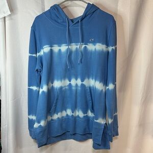 Vineyard Vines Ocean Blue and White Hoodie